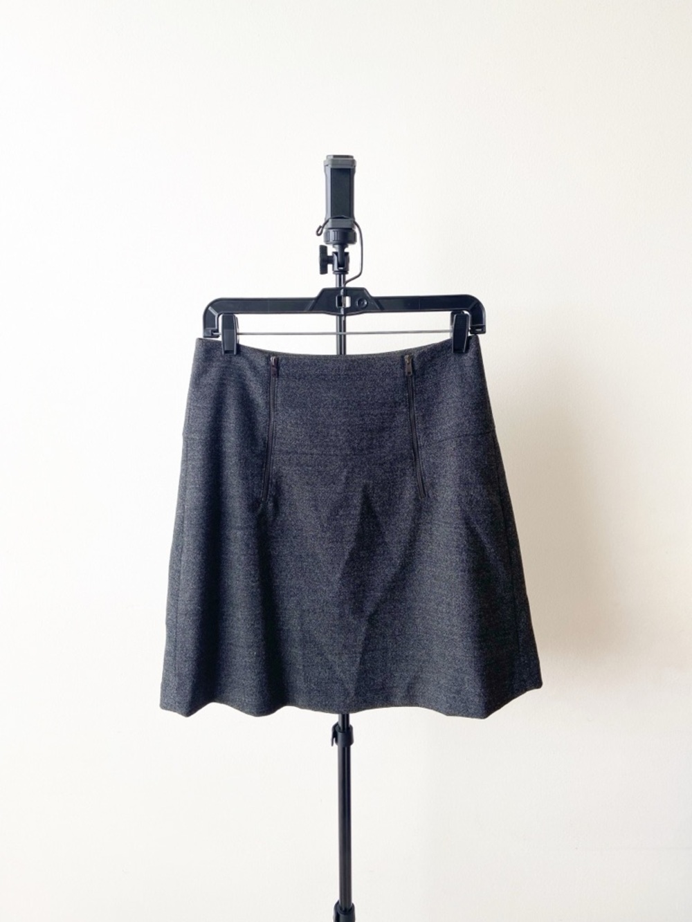 Ann Taylor Gray Classic A-Line Skirt Size M
